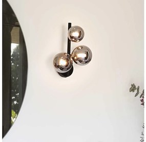 Ideal Lux - LED Nástenné svietidlo PERLAGE 3xG9/3W/230V čierna/dymová
