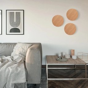 Toolight Toolight, LED nástenné svietidlo 20cm 12W APP1405-W WOOD, prírodná hnedá, OSW-03086