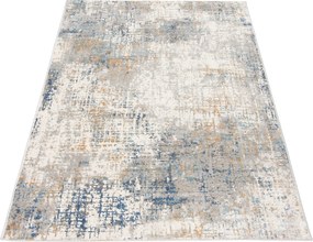 TA Koberec G512B WHITE/D_BLUE PORTLAND HIL Biely Obdĺžnikový Rozmer: 80x150 cm