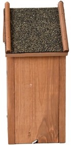 Vtáčia búdka Lumi, 27,5x15x12 cm, drevo, hnedá