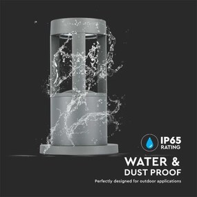 LED Vonkajšia lampa LED/10W/230V 25cm 6400K IP65 šedá