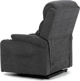 Polohovacie kreslo sivé, elektrické TV-S8348 GREY2
