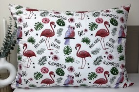 INTERMEDIC SK Obliečka na vankúš Plameniak 45x65 cm – 100 % bavlna