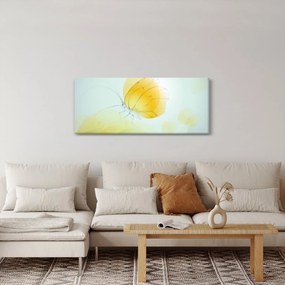Obraz - Žltý motýľ (120x50 cm)