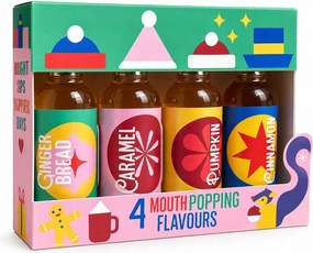 SANTA'S SYRUP SLEIGH Sada sirupov 45 ml 4 ks