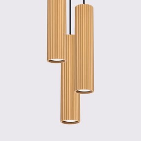 Sollux SL.1557 - Luster na lanku KARBON 3xGU10/10W/230V zlatá