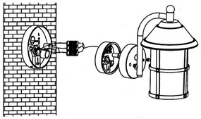 EGLO 90184 - Vonkajšie nástenné svietidlo SAN TELMO