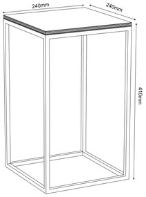 Stojan na kvety 40x24 cm čierna