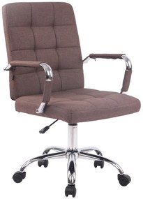 Kancelárska stolička D-Pro látka - Hnedá