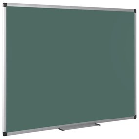 Zelená školská keramická popisovacia tabuľa na stenu, magnetická, 1200 x 900 mm