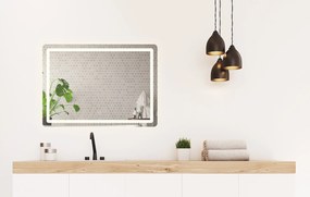 Dotykové zrkadlo s LED osvetlením COLOR 80x60 cm
