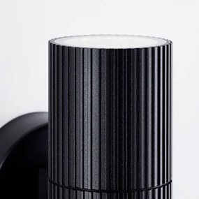 Brilliant - Vonkajšie nástenné svietidlo KEOLA 2xGU10/10W/230V IP44 čierna