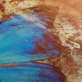 Obraz - Modrý motýľ (90x60 cm)