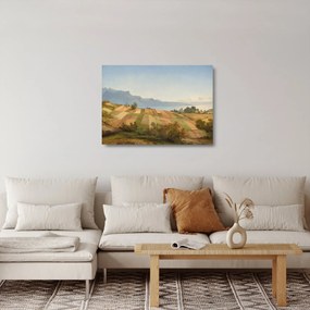 Sklenený obraz - Alexandre Calame, Swiss Landscape, reprodukcia (70x50 cm)