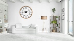 Rea Tutumi, nástenné hodiny 60cm, LOFT ZEGAR MDF, hnedá-čierna, MC70898