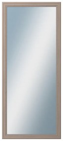 DANTIK - Zrkadlo v rámu, rozmer s rámom 60x140 cm z lišty STEP hnedá (3020)