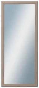 DANTIK - Zrkadlo v rámu, rozmer s rámom 60x140 cm z lišty STEP hnedá (3020)