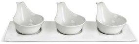 Lamart LT9218 4 dielna servírovacia sada misiek Dine, 34 x 12 cm