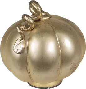 Zlatá antik sklenená dekorácia tekvica Pumpkin - Ø 21*22 cm