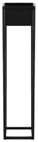 Kvetináč so stojanom 100 cm – čierny SPRINGOS BOLD GA0189