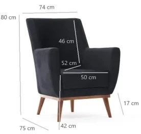 Kreslo SIRO antracit