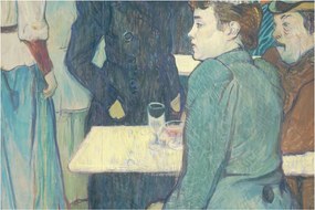 Obraz - Henri de Toulouse-Lautrec, A Corner of the Moulin de la Galette, reprodukcia (90x60 cm)