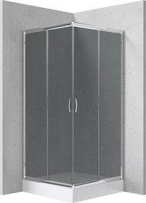 Deante Štvorcový sprchovací kút Funkia 80x80 cm - KYC 442K - bez vaničky
