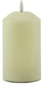 DECOLED LED sviečka, vosk, 7,5 x 12,5 cm, mandľová