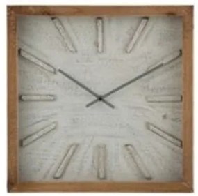 Štvorcové nástenné hodiny s patinou Ygraine - Ø 40 * 6 cm