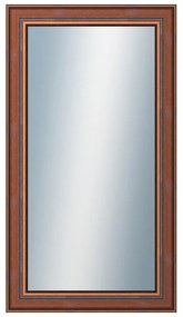 DANTIK - Zrkadlo v rámu, rozmer s rámom 50x90 cm z lišty ANGLIE hnedá (561)