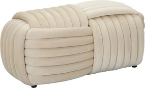 Lavice Softy 90 cm samet krémová