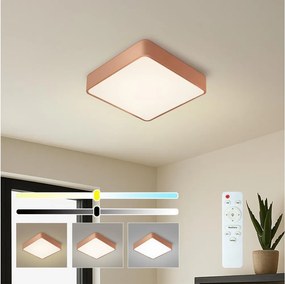 BRILAGI - LED stmievateľné stropné svietidlo POOL SQUARE LED/36W/230V 40x40 cm medená + s diaľkovým ovládaním