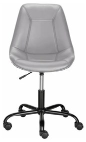 Sivá kancelárska stolička z imitácie kože Kenny – Støraa