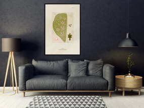 Artgeist Plagát - Abstract Tree [Poster] Veľkosť: 30x45, Verzia: Zlatý rám s passe-partout