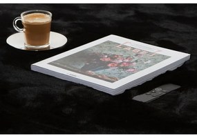 Kusový koberec RABBIT DELUXE - čierny - imitácia králičej kožušiny