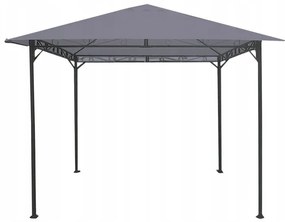 Záhradný pavilón 3x3x2,5 m - sivý