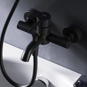 Vaňová a sprchová batéria AM.PM Spike FPA10022 jednopáková, čierna