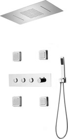 Mexen Soler, sprchová súprava pod omietku, chrómová, 7601-04-00