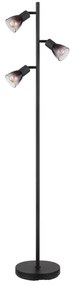 Globo 54312-3S - Stojacia lampa SATELLA 3xE14/25W/230V čierna