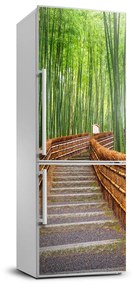 Nálepka tapeta na chladničku Bambusový les FridgeStick-70x190-f-81607376