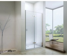 Mexen Lima, skladacie sprchové dvere do otvoru 95 x 190 cm, 6mm číre sklo, chrómový profil, 856-095-000-01-00