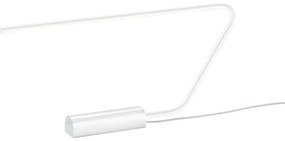 Biela LED stolová lampa (výška 33 cm) Olea – Trio Select