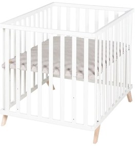 Biela detská ohrádka z bukového dreva 75x100 cm Lil Planet – Roba