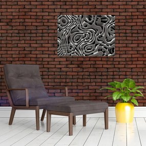 Sklenený obraz - Metalická abystrakcia (70x50 cm)