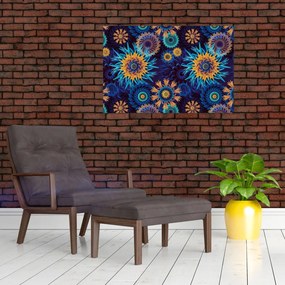 Obraz - 3D kvety (90x60 cm)