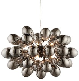 Endon 80124 - Luster na lanku INFINITY 8xG9/28W/230V čierna/dymová