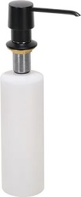Bemeta Design Dávkovač mydla, 470 ml, integrovaný, mosadz/plast, čierna - 136109010