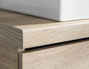 Aqualine Sapho, VEGA pracovná doska 104x45cm, dub platin