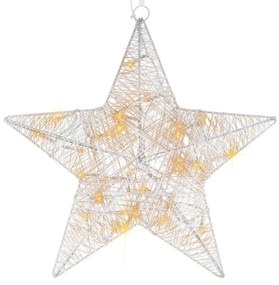 Nexos 28302 Vianočná dekorácia - vianočná hviezda - 35 cm, 30 LED diód
