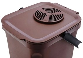Denox Active odpadkový kôš na organický odpad 10 l, hnedý